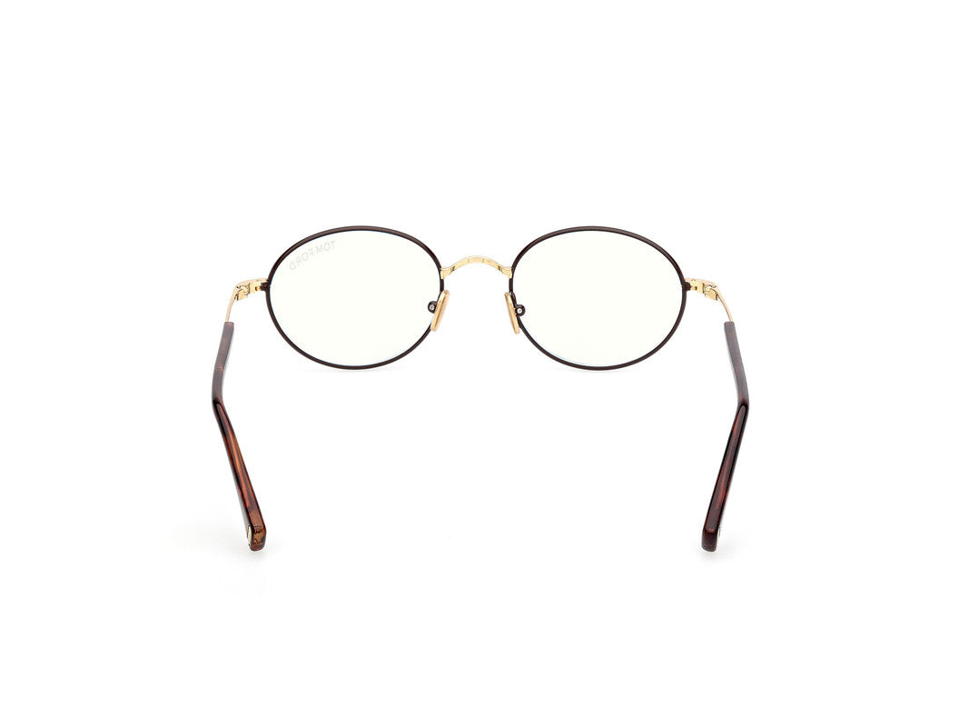 Shiny Dark Brown Male Glasses Tom Ford 889214522245