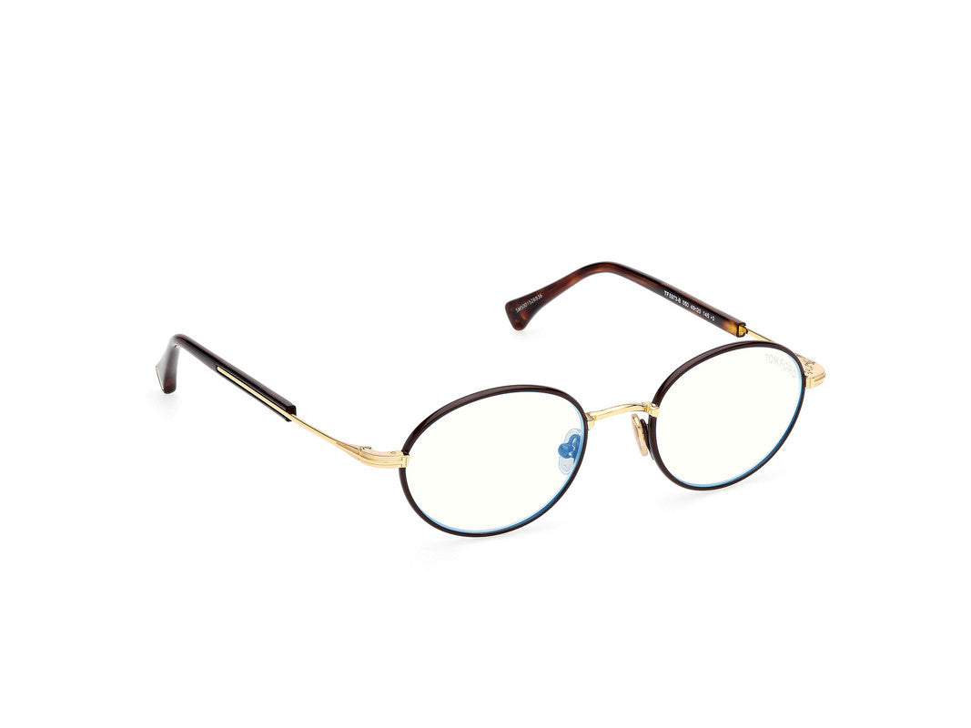 Shiny Dark Brown Male Glasses Tom Ford 889214522245