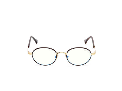 Shiny Dark Brown Male Glasses Tom Ford 889214522245