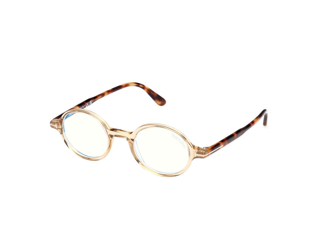 Shiny Light Brown Male Glasses Tom Ford 889214522290