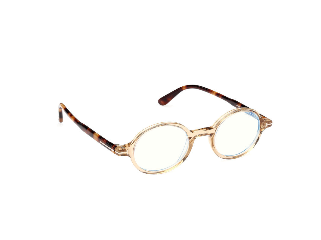 Shiny Light Brown Male Glasses Tom Ford 889214522290