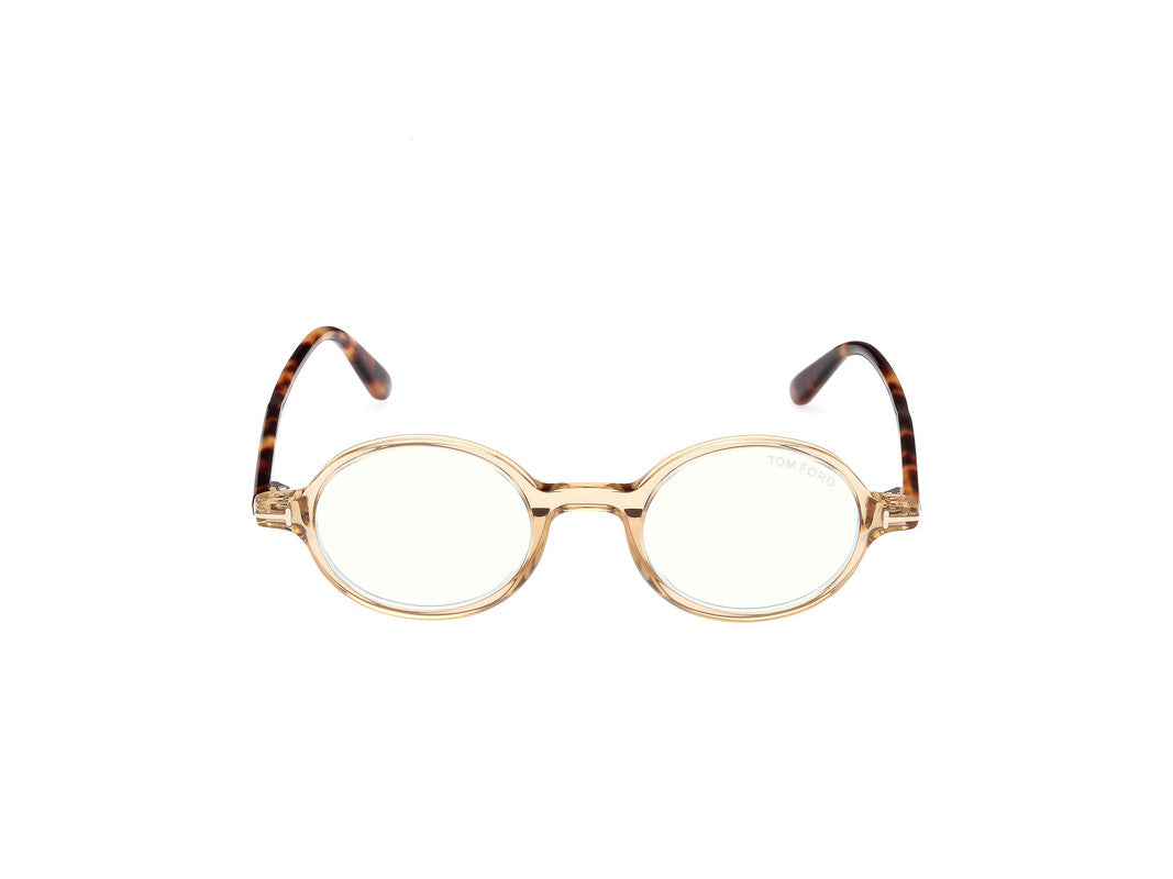 Shiny Light Brown Male Glasses Tom Ford 889214522290