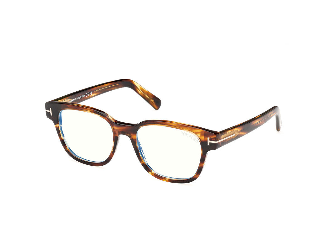 Shiny Dark Brown Male Glasses Tom Ford 889214522375