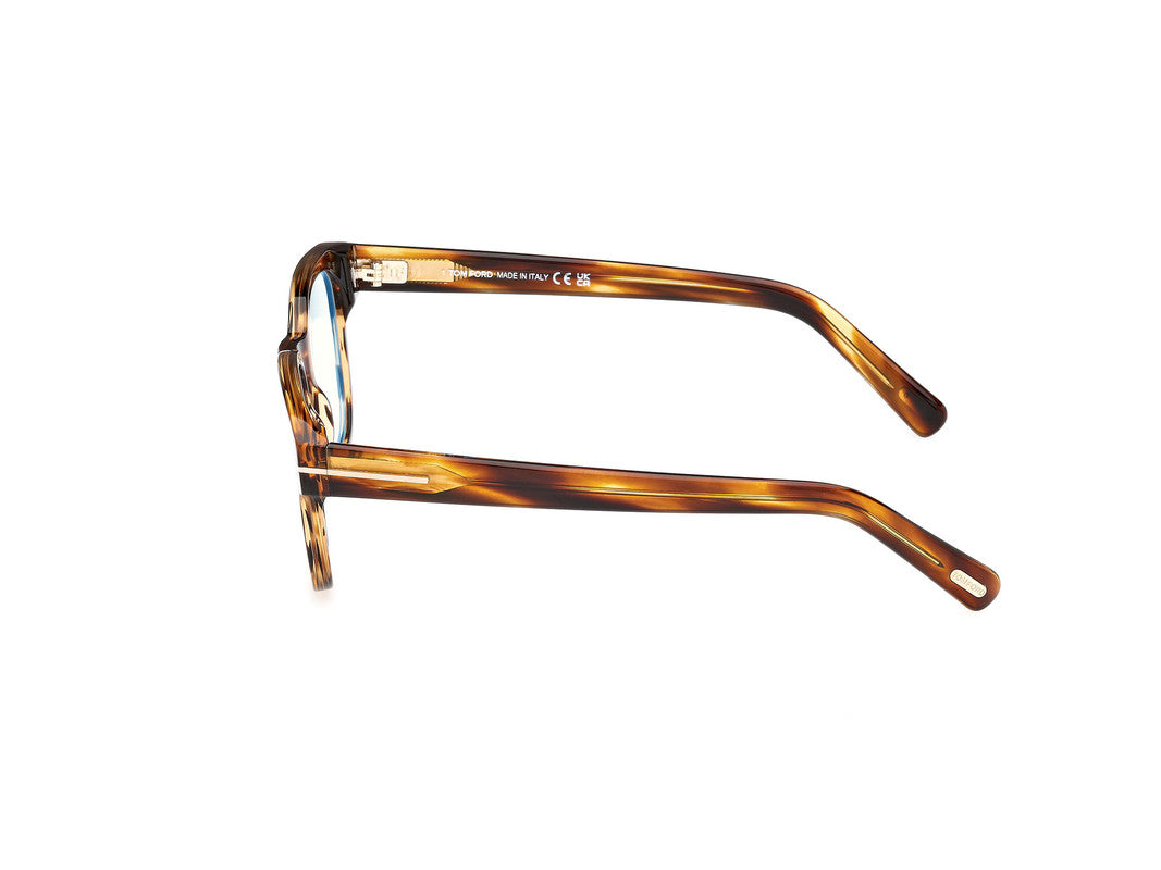 Shiny Dark Brown Male Glasses Tom Ford 889214522375