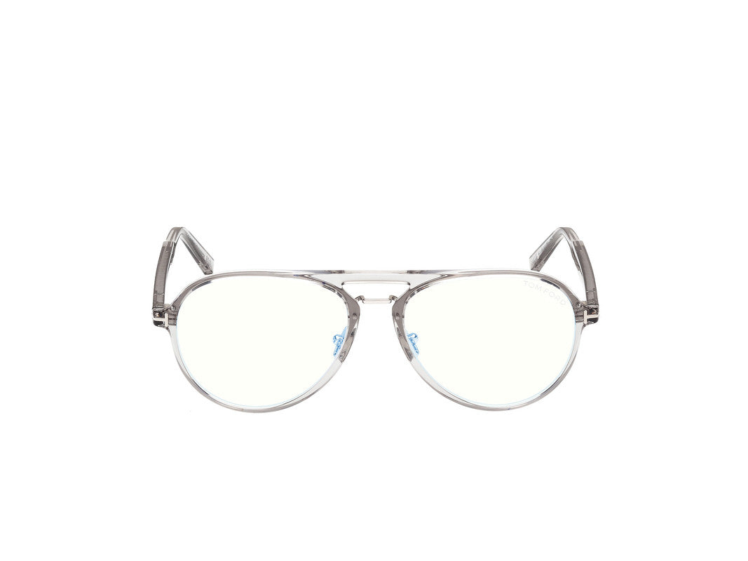 Shiny Grey Male Glasses Tom Ford 889214522559