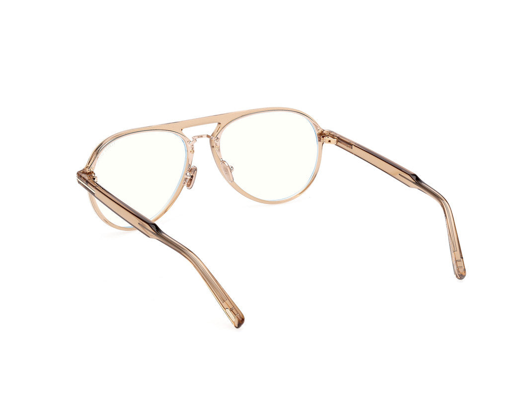 Shiny Light Brown Male Glasses Tom Ford 889214522566