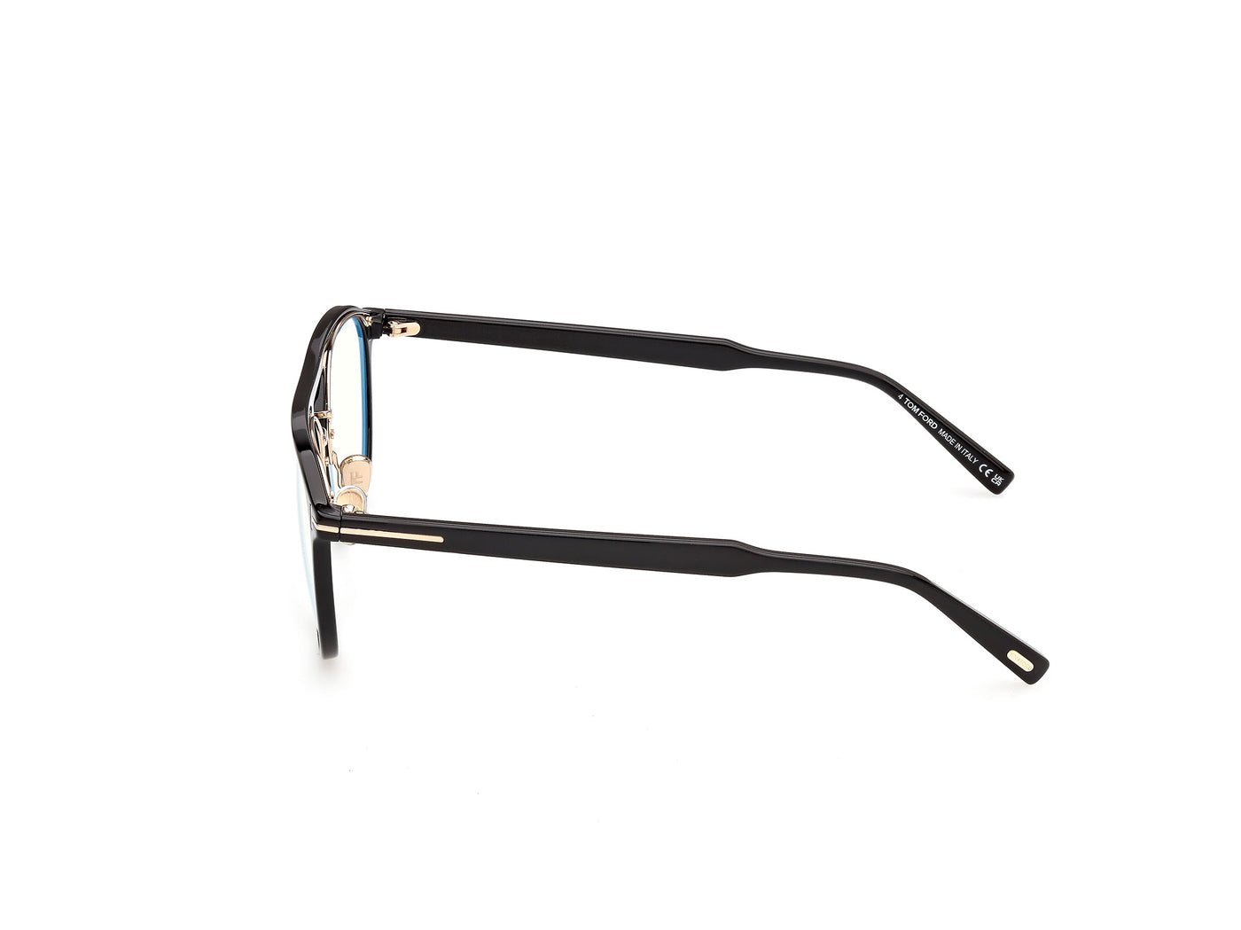Shiny Black Male Eyeglasses Tom Ford 889214685421