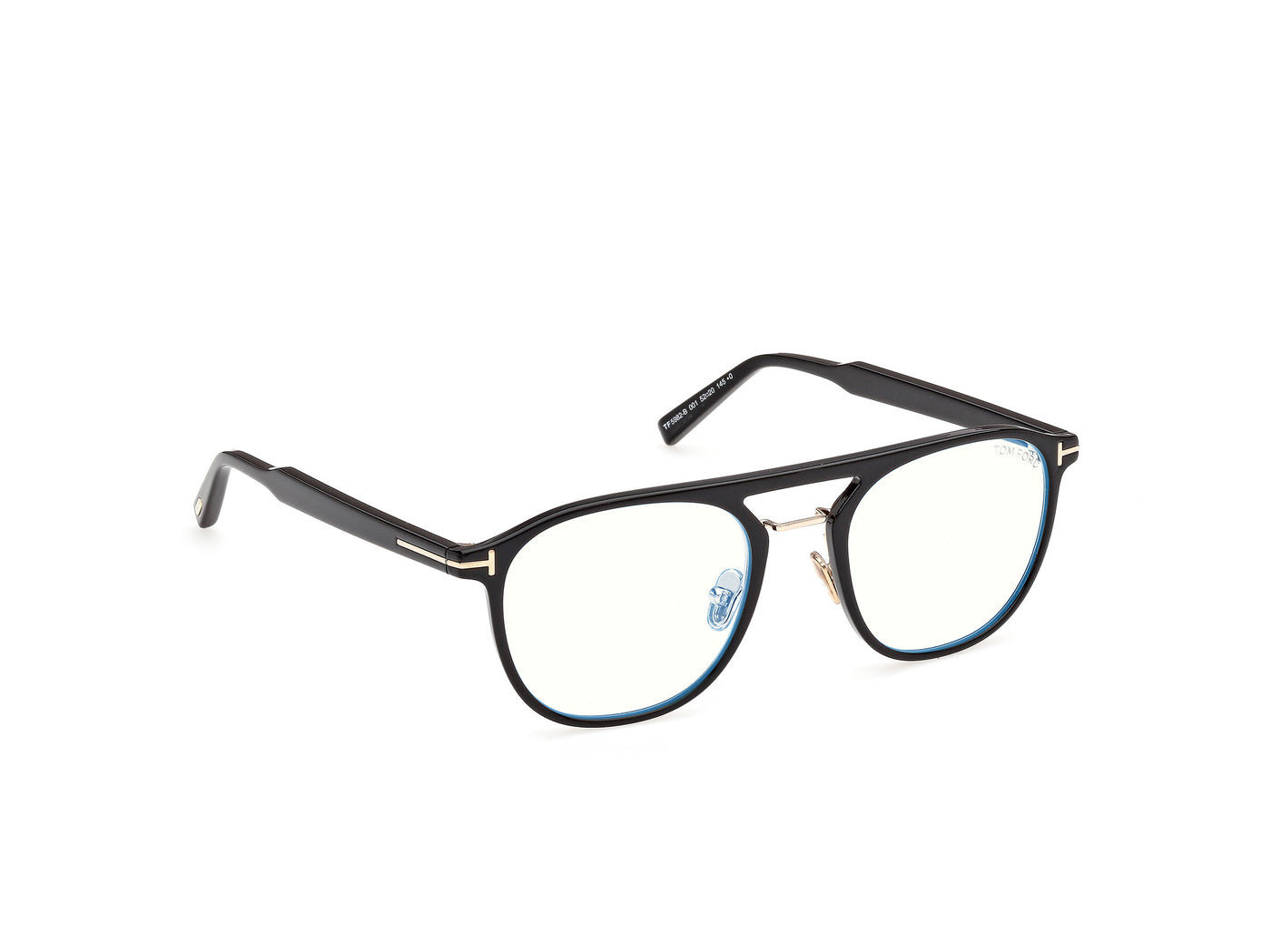 Shiny Black Male Eyeglasses Tom Ford 889214685421