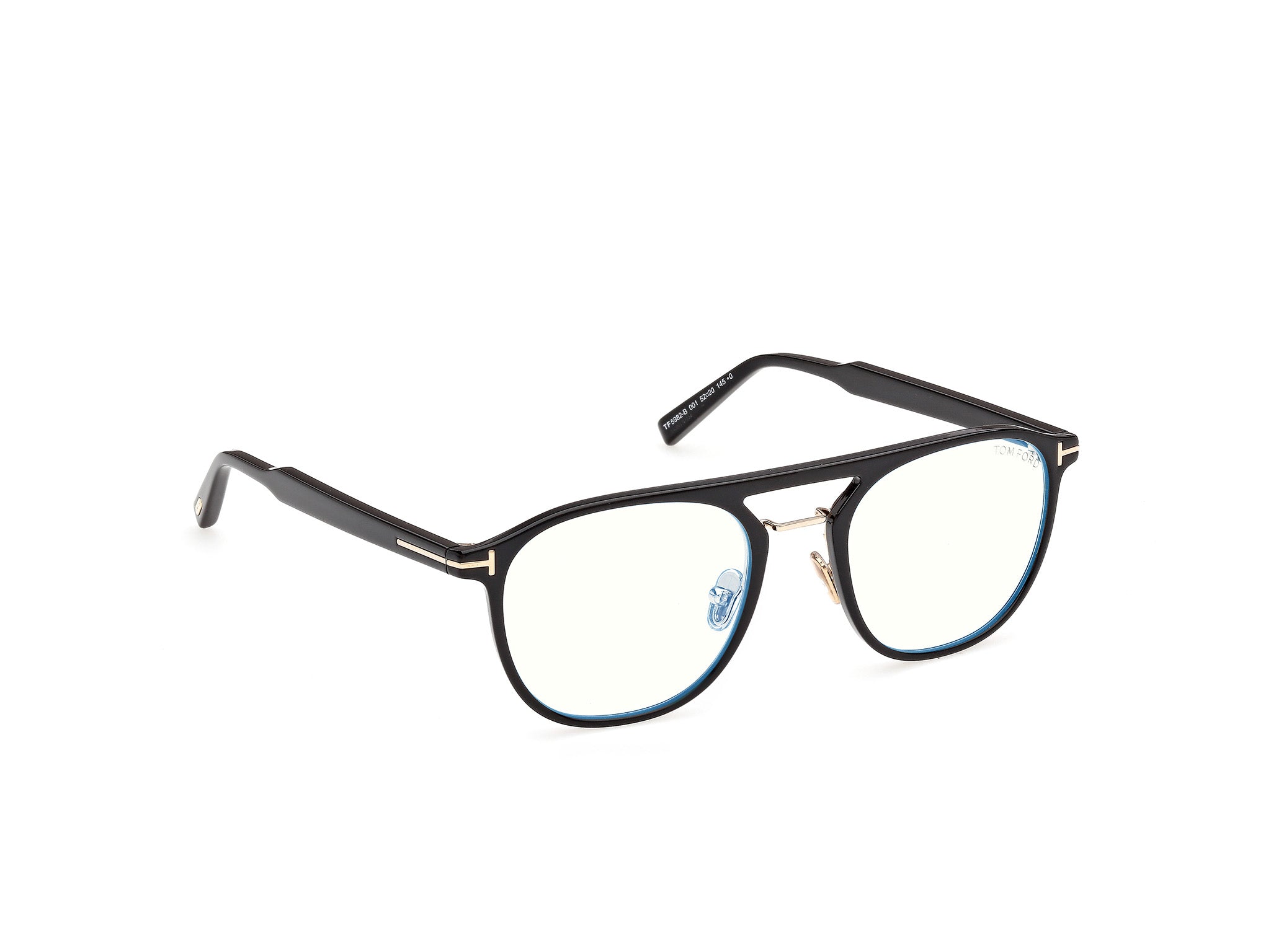 Shiny Black Male Eyeglasses Tom Ford 889214685421