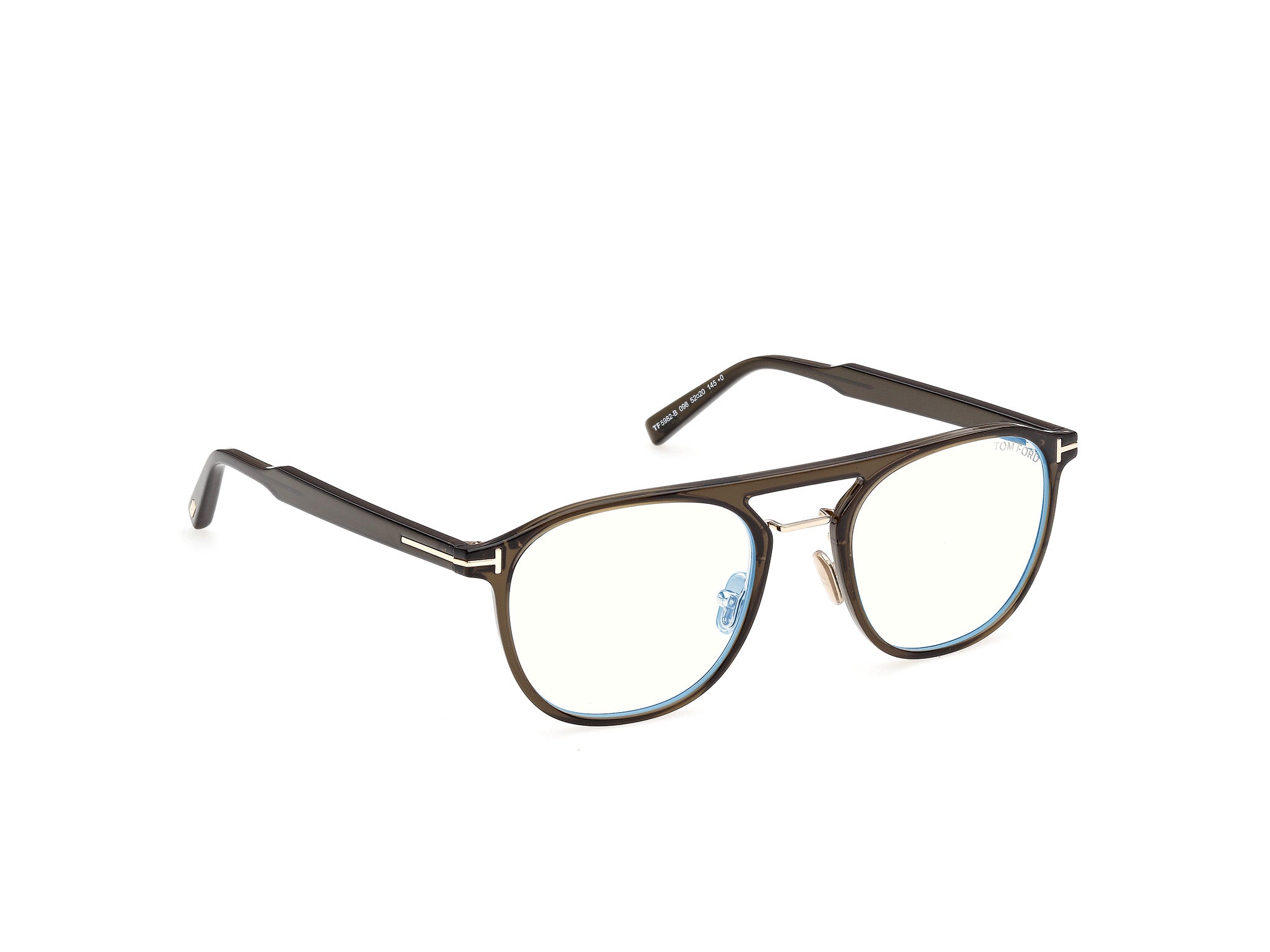 Dark Green Male Eyeglasses Tom Ford 889214685438