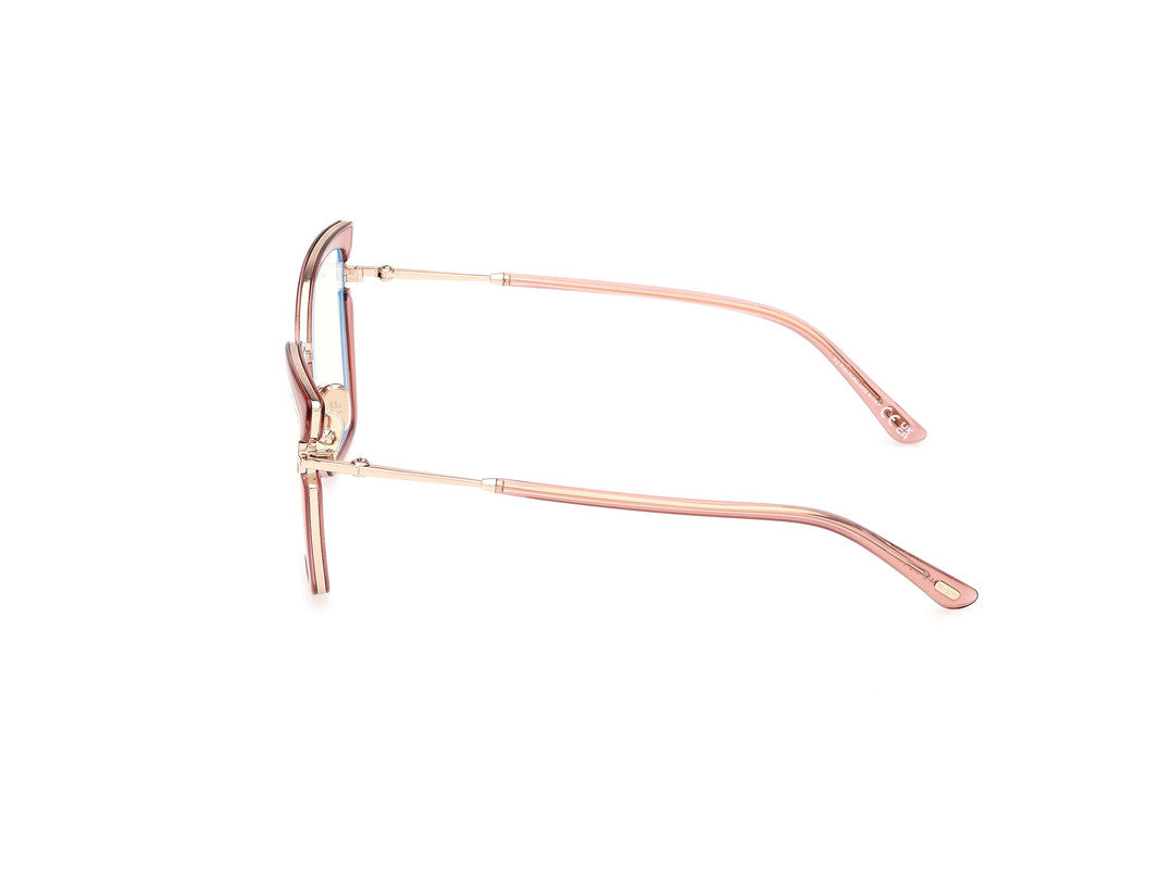 Shiny Light Pink Female Glasses Tom Ford 889214522641