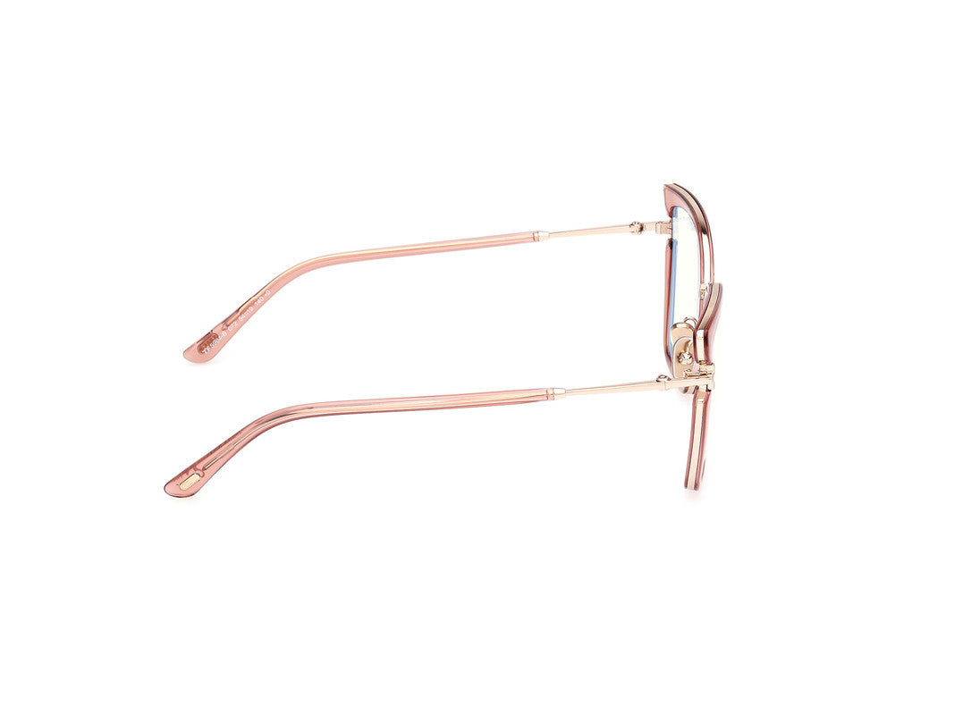 Shiny Light Pink Female Glasses Tom Ford 889214522641