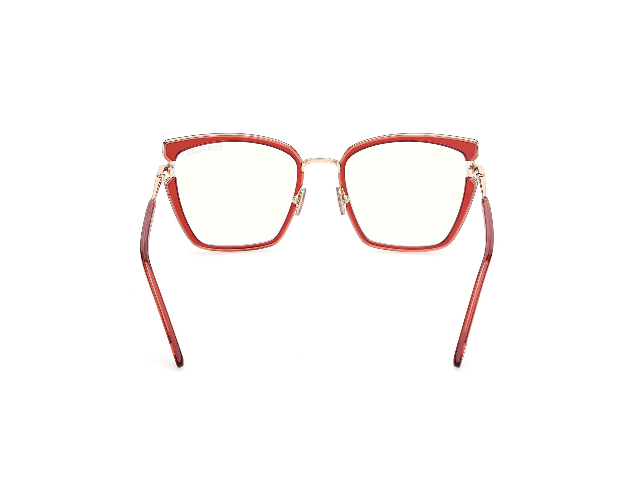 Shiny Orange Female Eyeglasses Tom Ford 889214685179