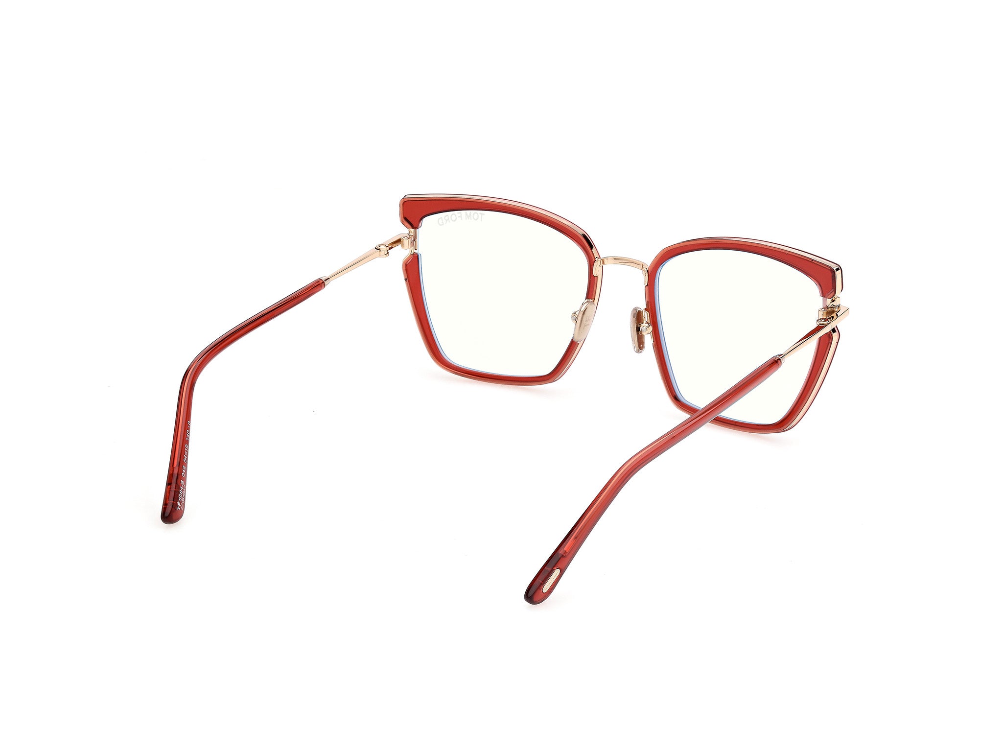 Shiny Orange Female Eyeglasses Tom Ford 889214685179