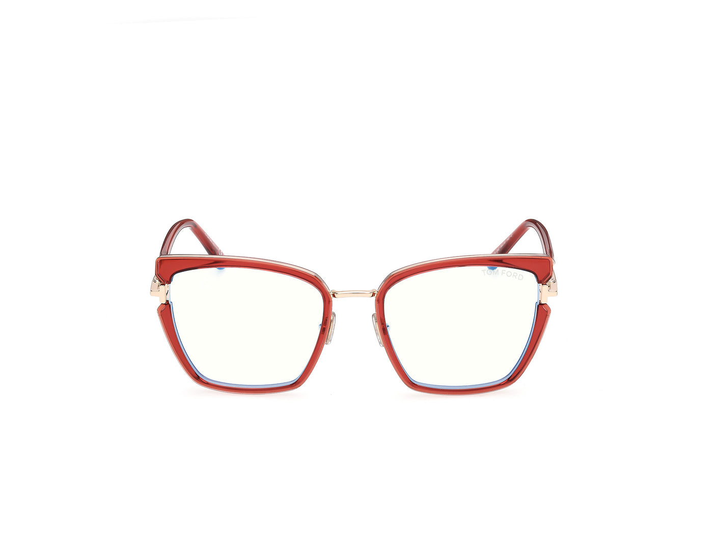 Shiny Orange Female Eyeglasses Tom Ford 889214685179