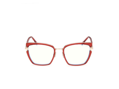 Shiny Orange Female Eyeglasses Tom Ford 889214685179