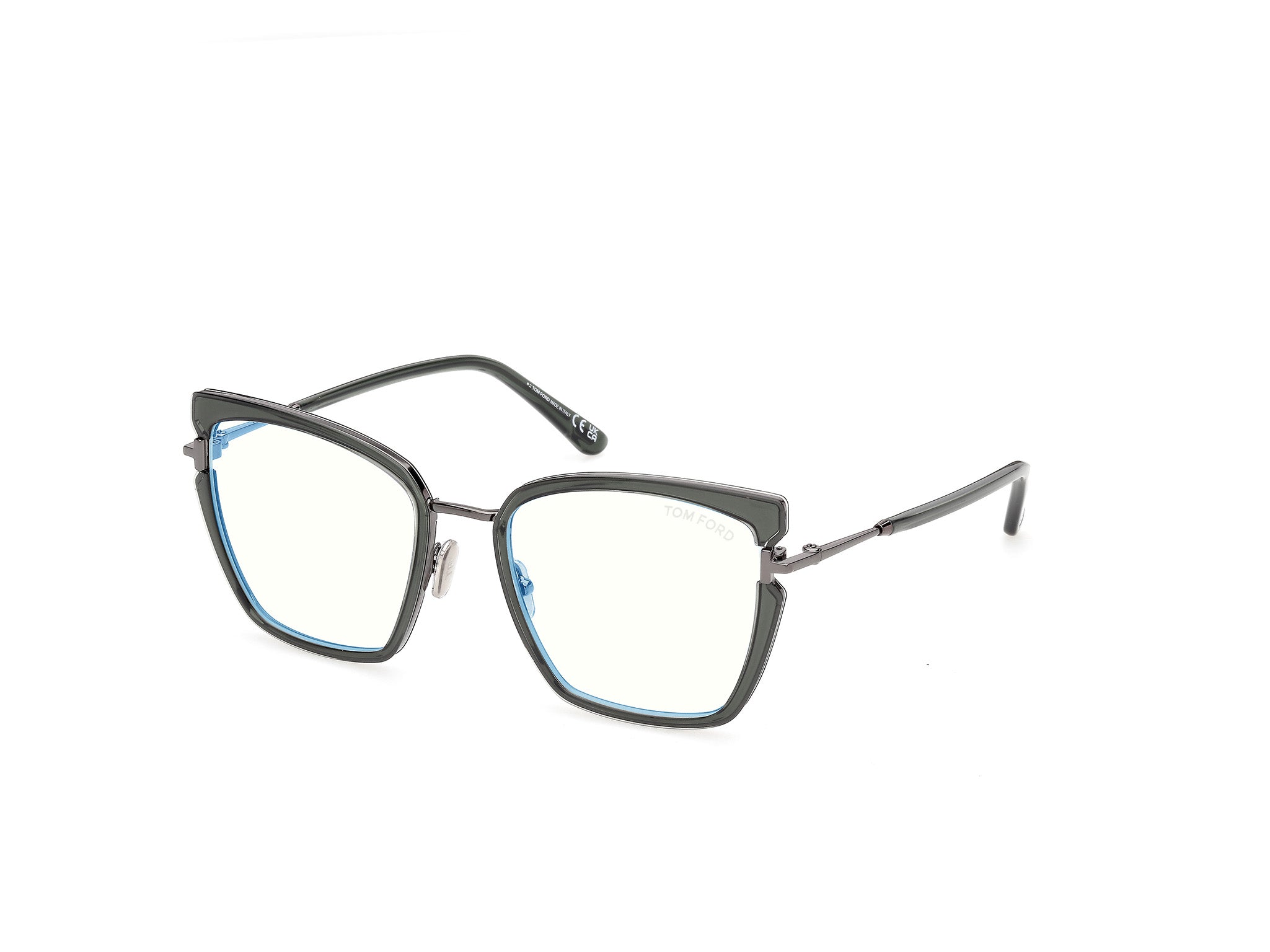 Shiny Dark Green Female Eyeglasses Tom Ford 889214685186