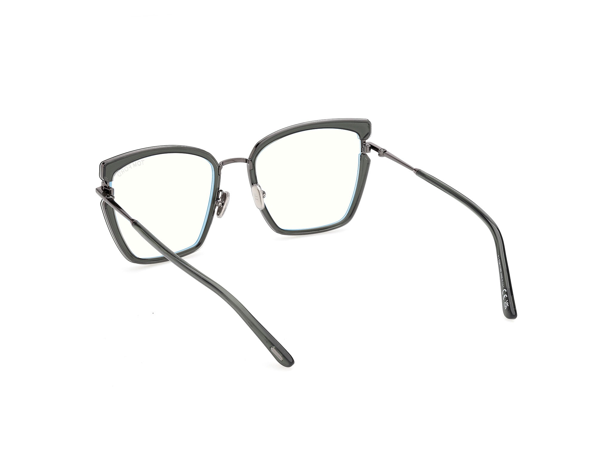 Shiny Dark Green Female Eyeglasses Tom Ford 889214685186