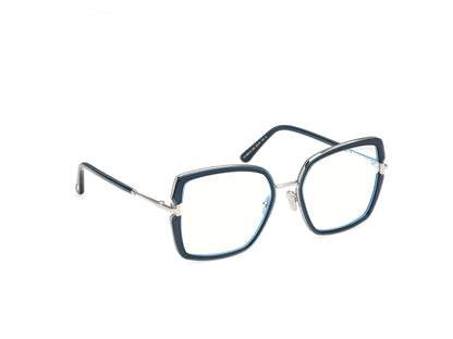 Shiny Blue Female Eyeglasses Tom Ford 889214685322