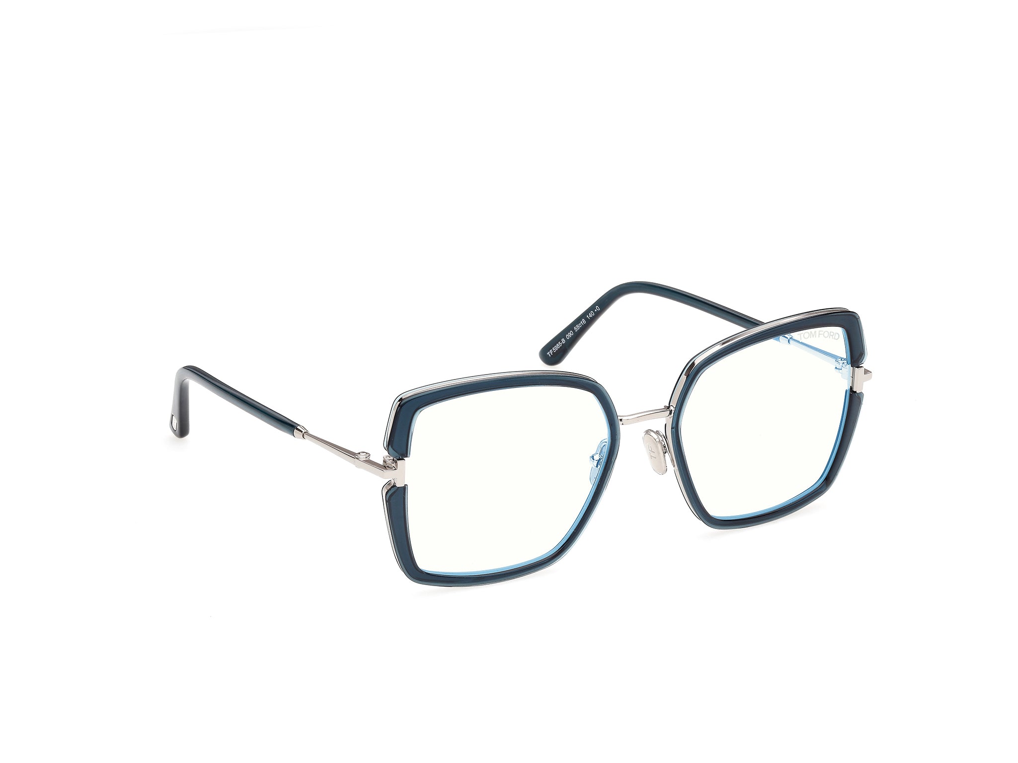 Shiny Blue Female Eyeglasses Tom Ford 889214685322