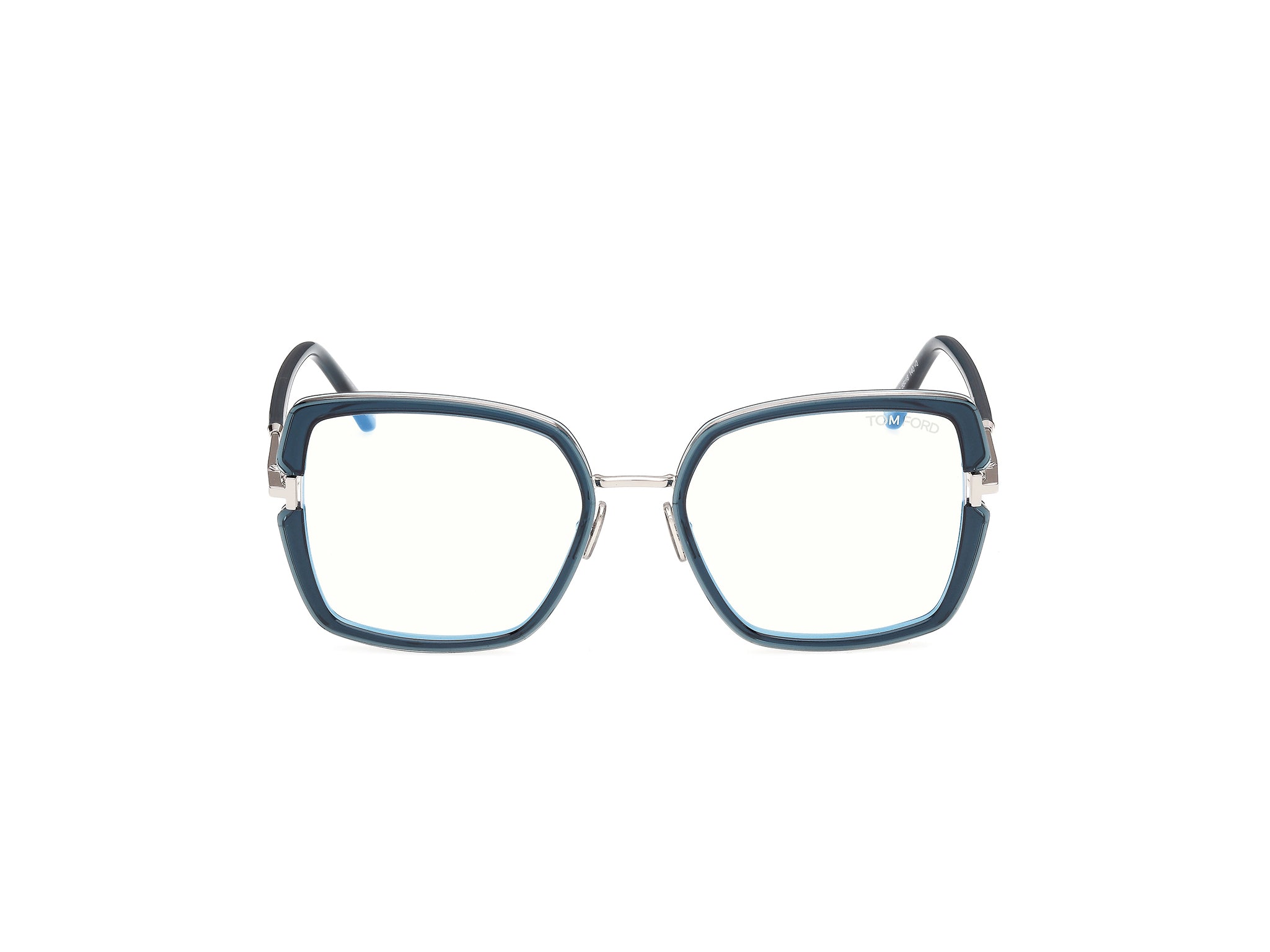 Shiny Blue Female Eyeglasses Tom Ford 889214685322