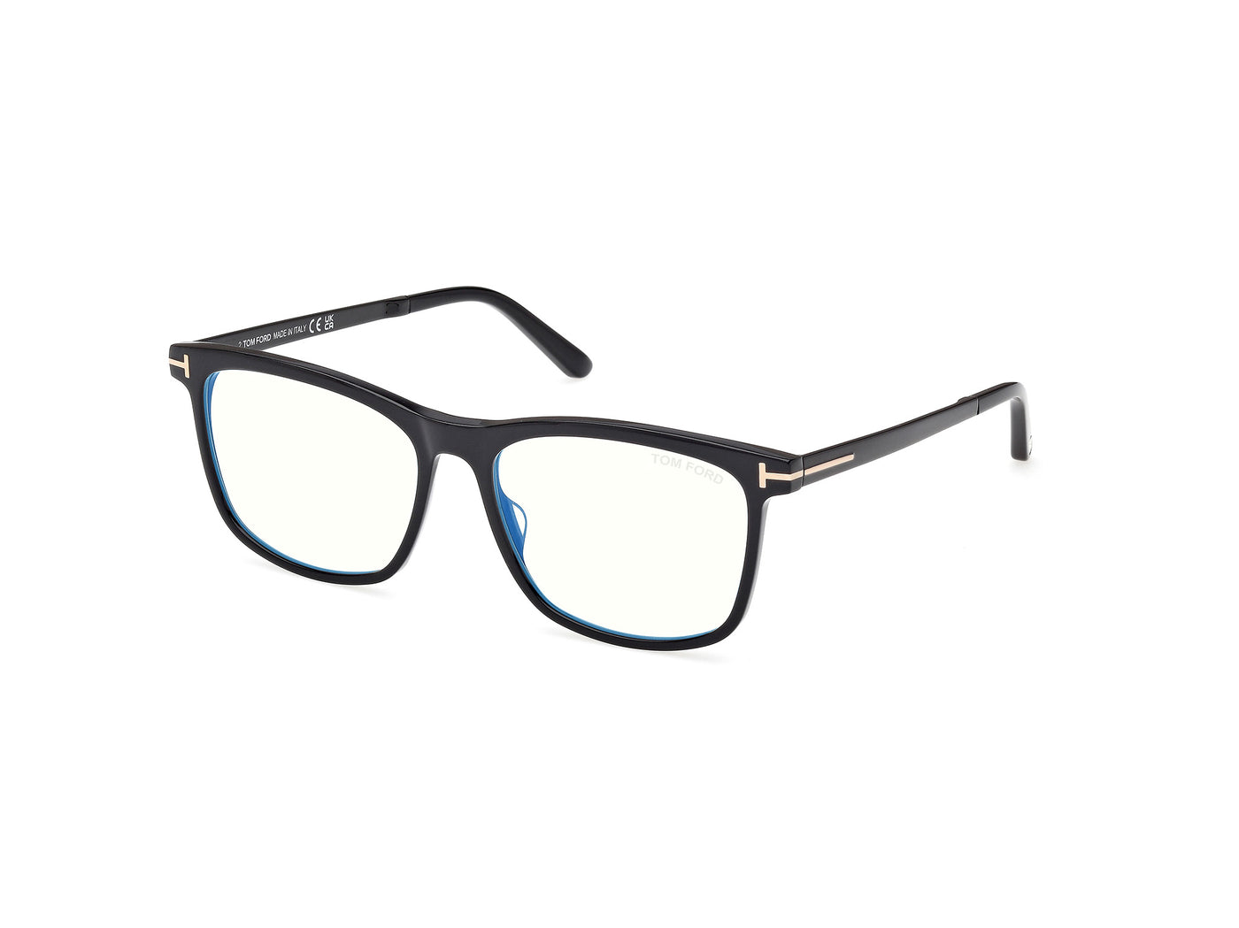 Shiny Black Male Eyeglasses Tom Ford 889214578259 889214578228