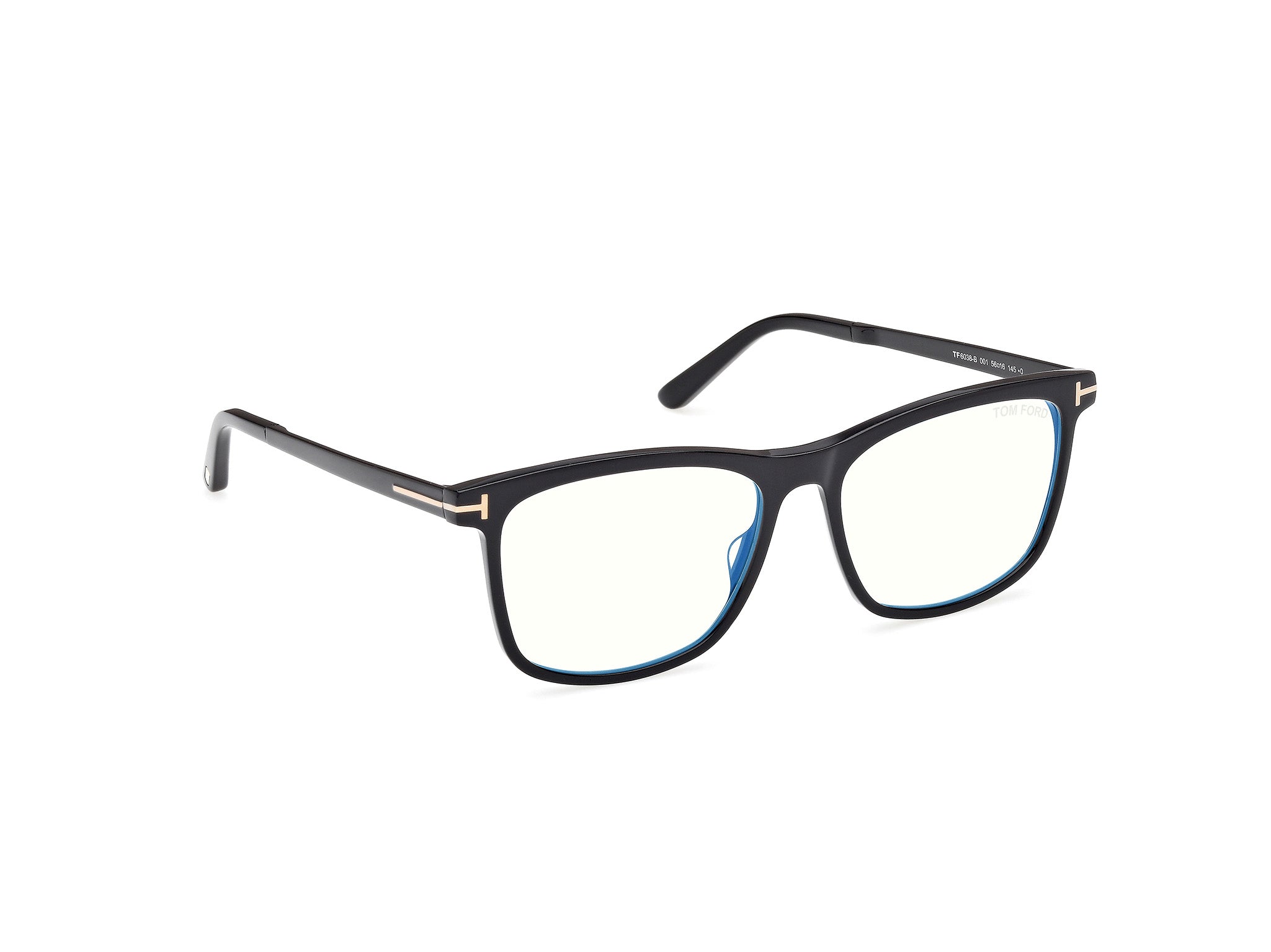 Shiny Black Male Eyeglasses Tom Ford 889214578259 889214578228