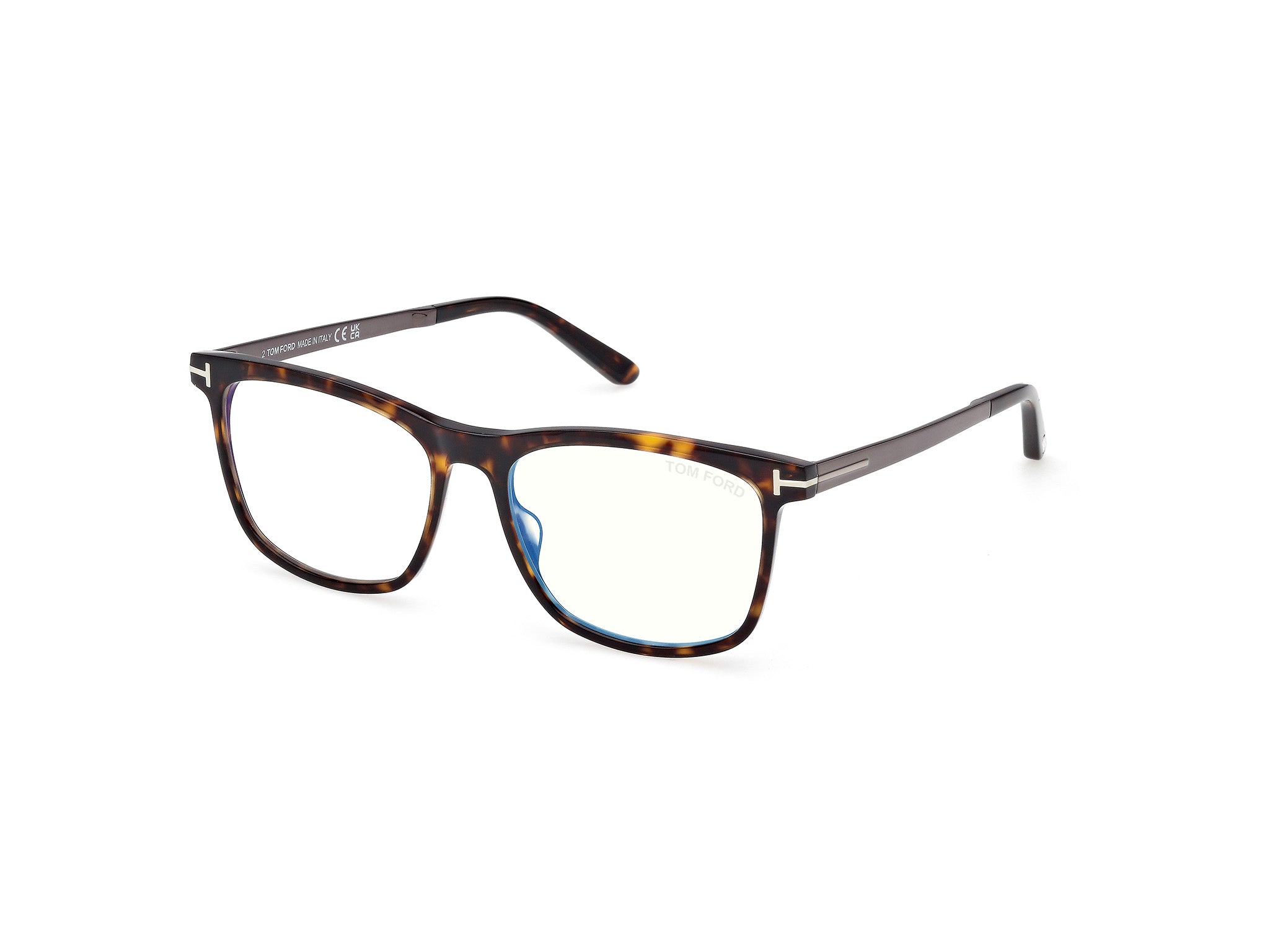 Dark Havana Male Eyeglasses Tom Ford 889214578266 889214578235