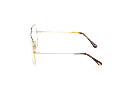 Shiny Deep Gold Female Eyeglasses Tom Ford 889214578587
