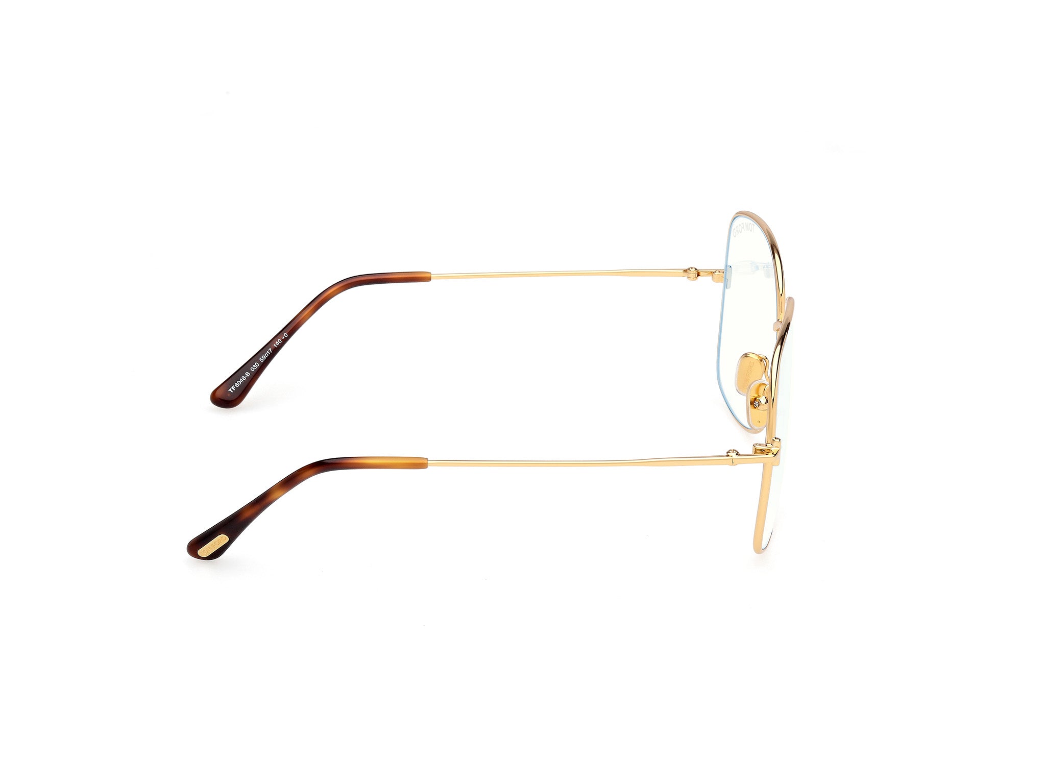 Shiny Deep Gold Female Eyeglasses Tom Ford 889214578587