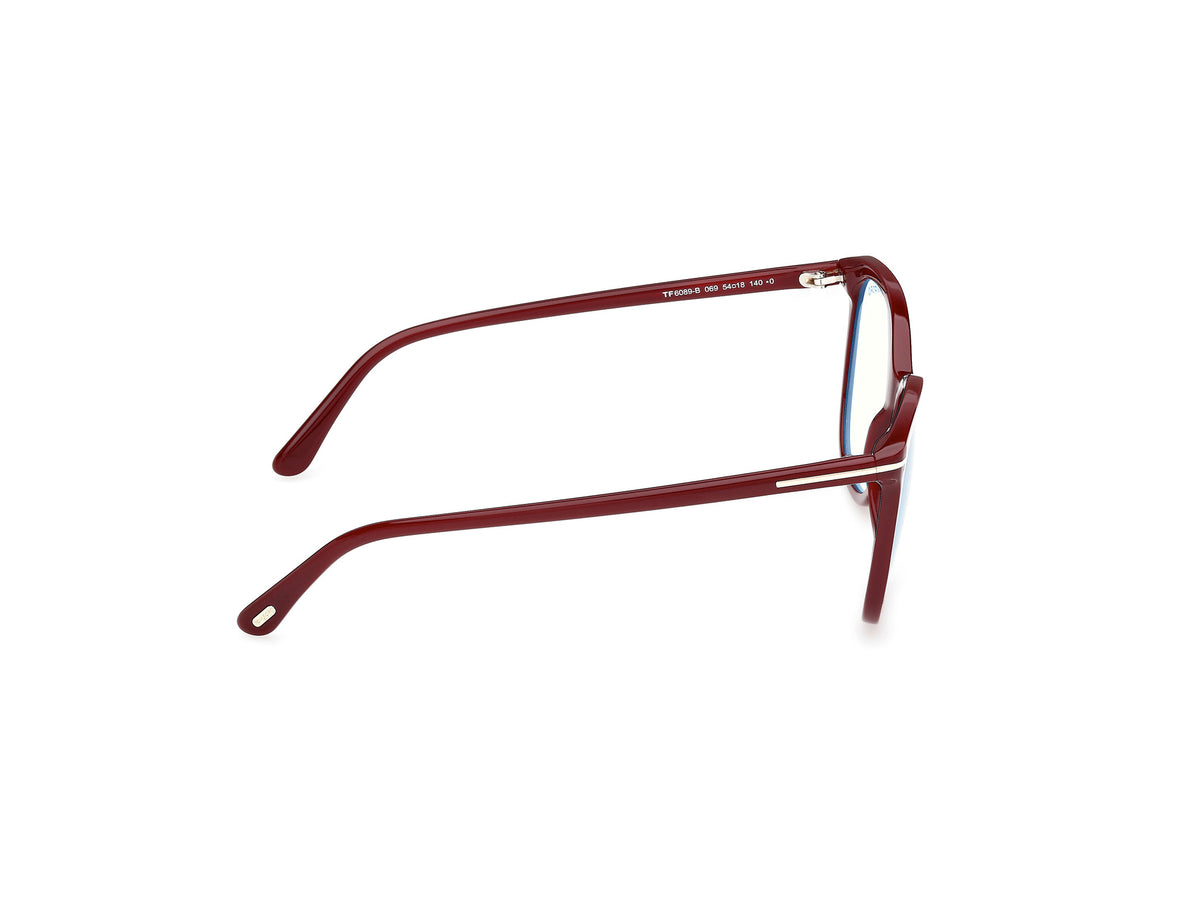 Shiny Bordeaux Female Glasses Tom Ford 889214600073