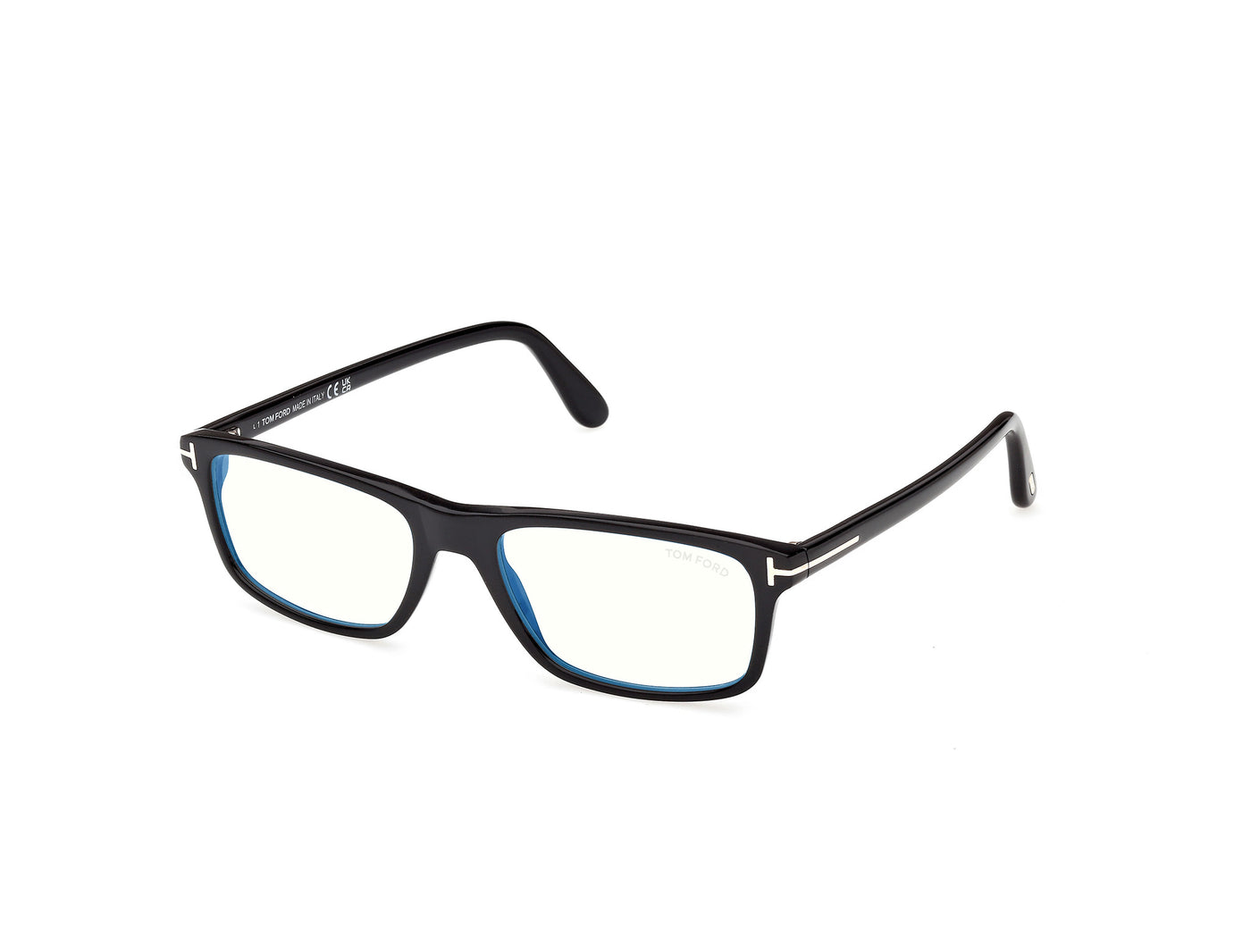 Shiny Black Male Eyeglasses Tom Ford 889214644480