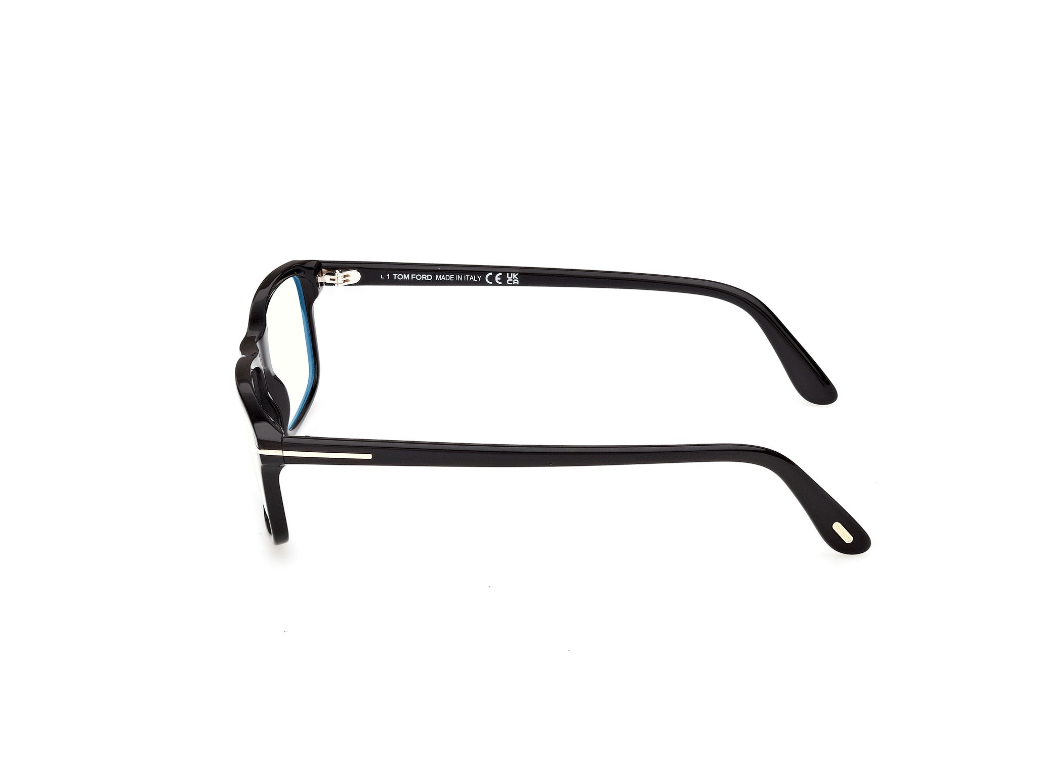 Shiny Black Male Eyeglasses Tom Ford 889214644480