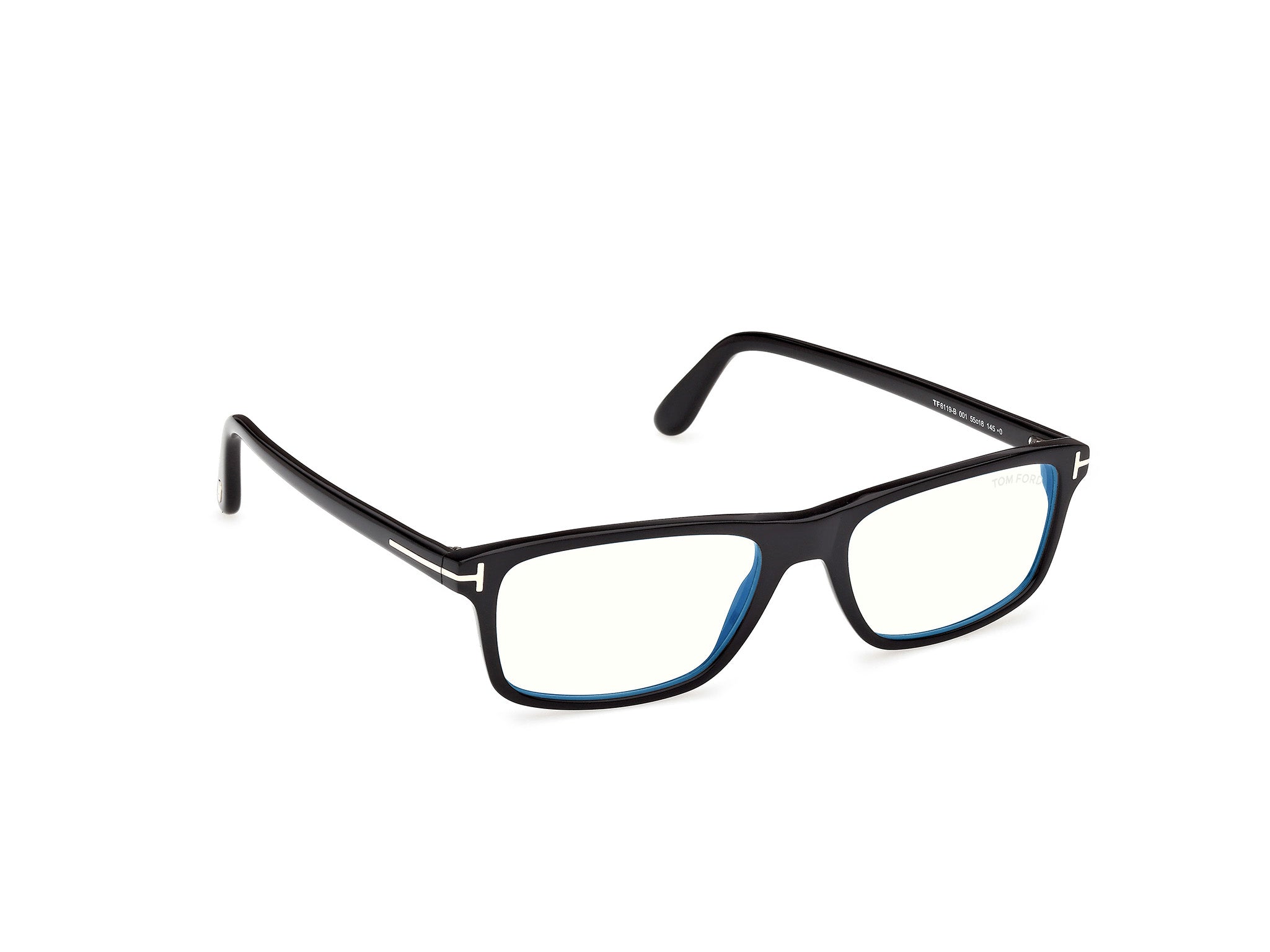 Shiny Black Male Eyeglasses Tom Ford 889214644442