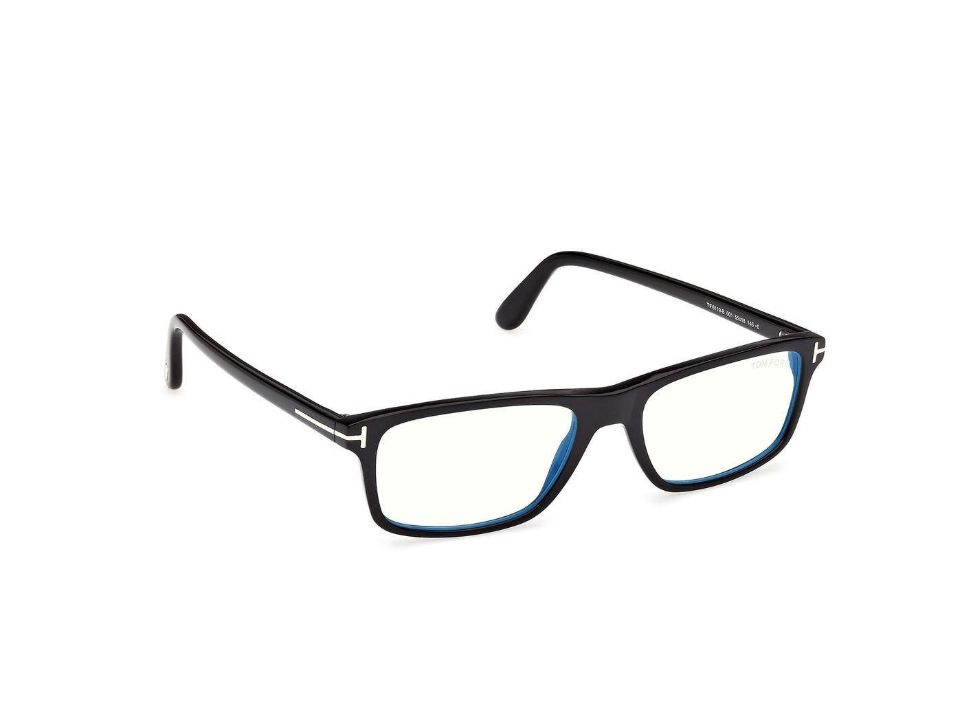 Shiny Black Male Eyeglasses Tom Ford 889214644480