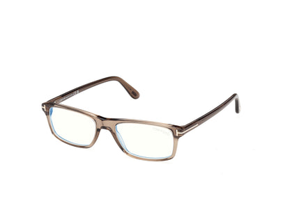 Shiny Dark Brown Male Eyeglasses Tom Ford 889214644497