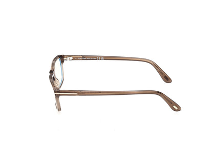Shiny Dark Brown Male Eyeglasses Tom Ford 889214644497