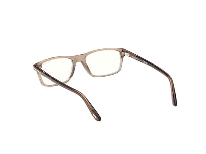 Shiny Dark Brown Male Eyeglasses Tom Ford 889214644497