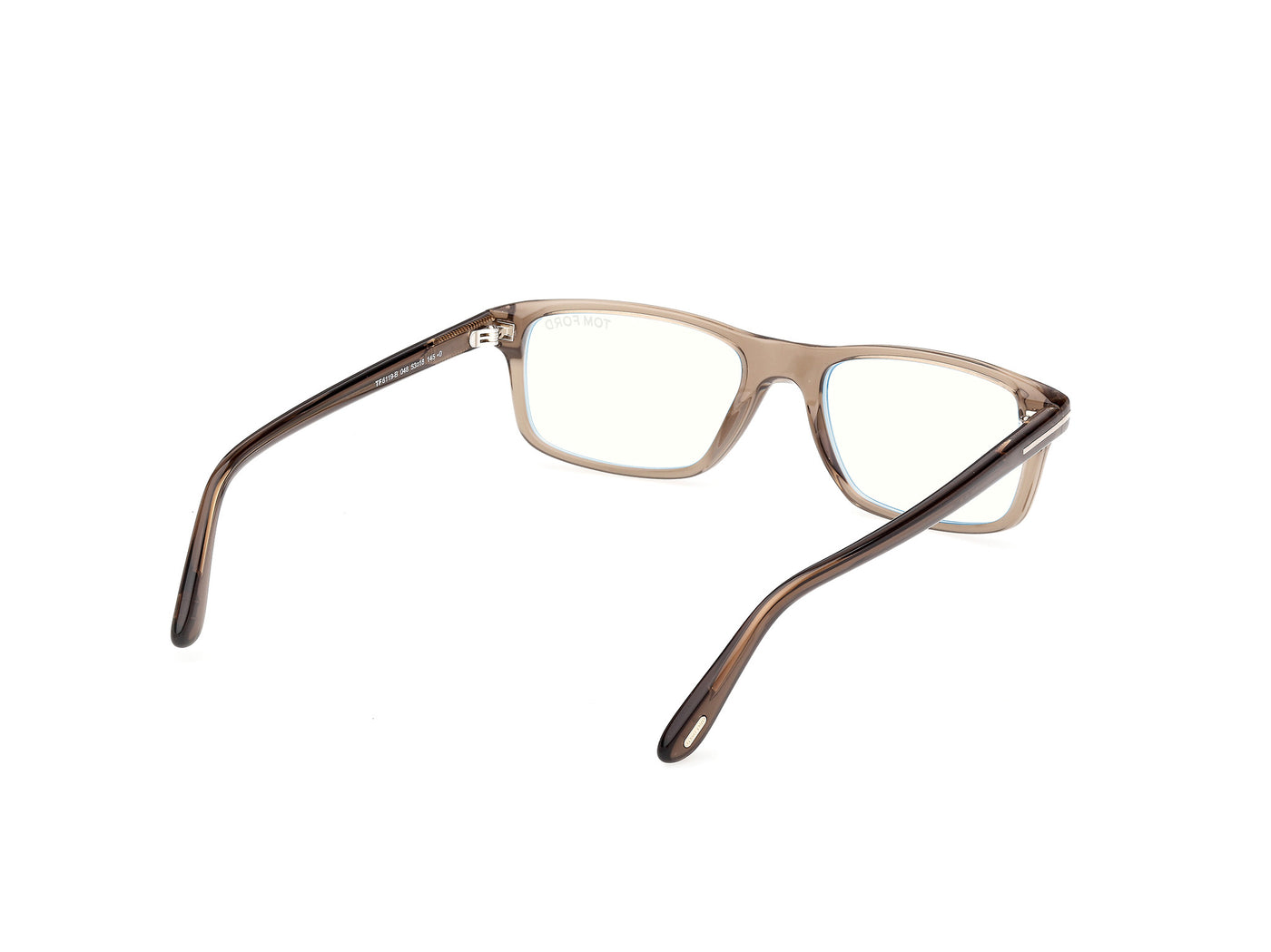 Shiny Dark Brown Male Eyeglasses Tom Ford 889214644497