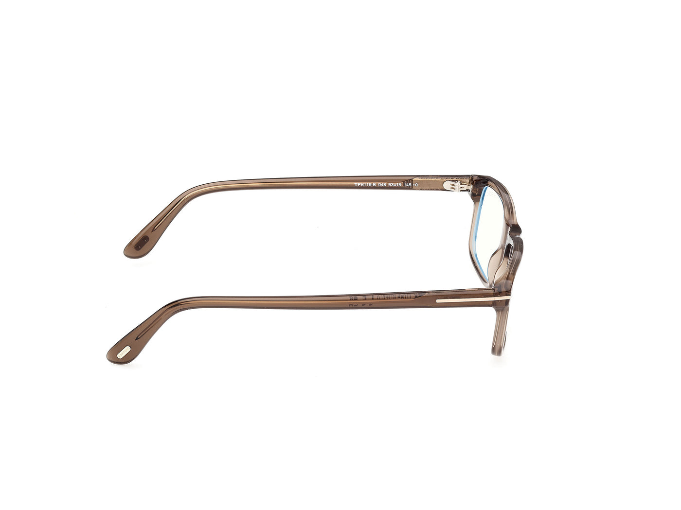 Shiny Dark Brown Male Eyeglasses Tom Ford 889214644497