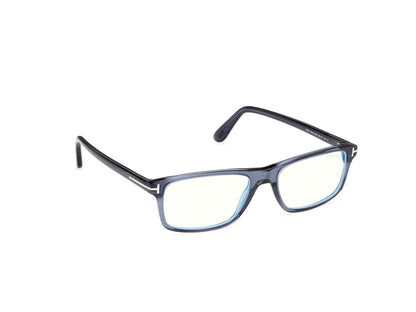 Shiny Blue Male Eyeglasses Tom Ford 889214644510