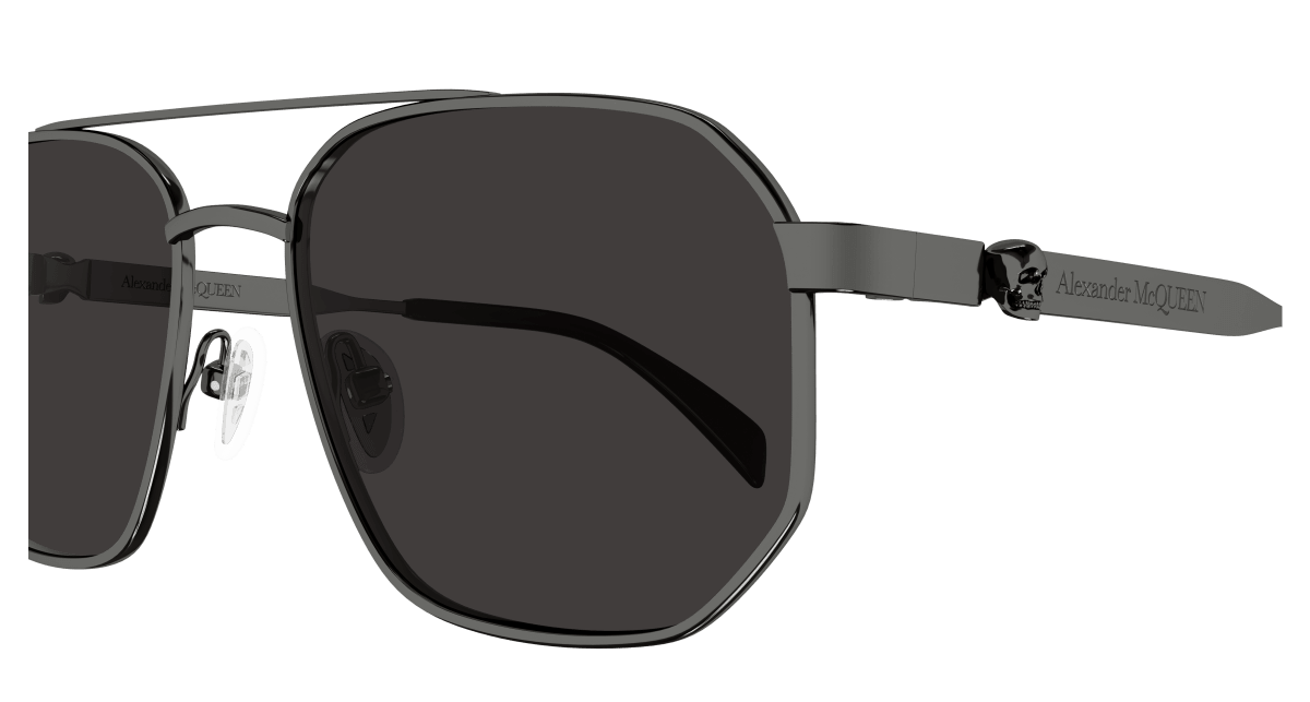 Alexander McQueen AM0458S Gunmetal 889652487526