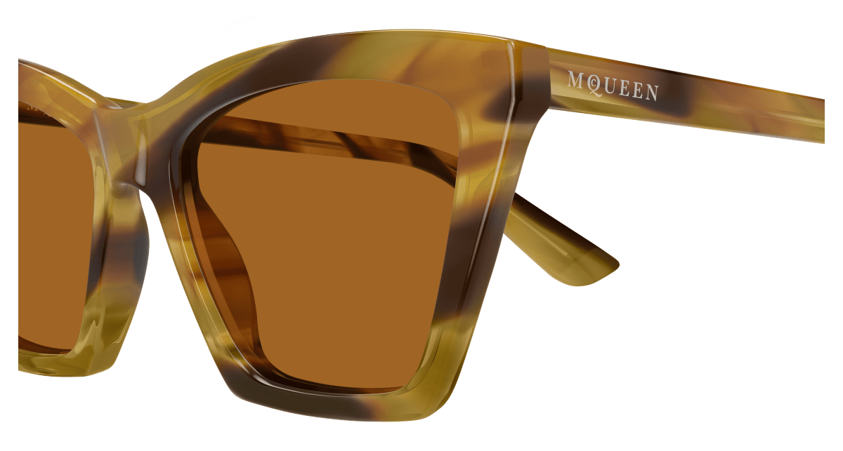 Alexander McQueen AM0536S Havana 006 889652640921