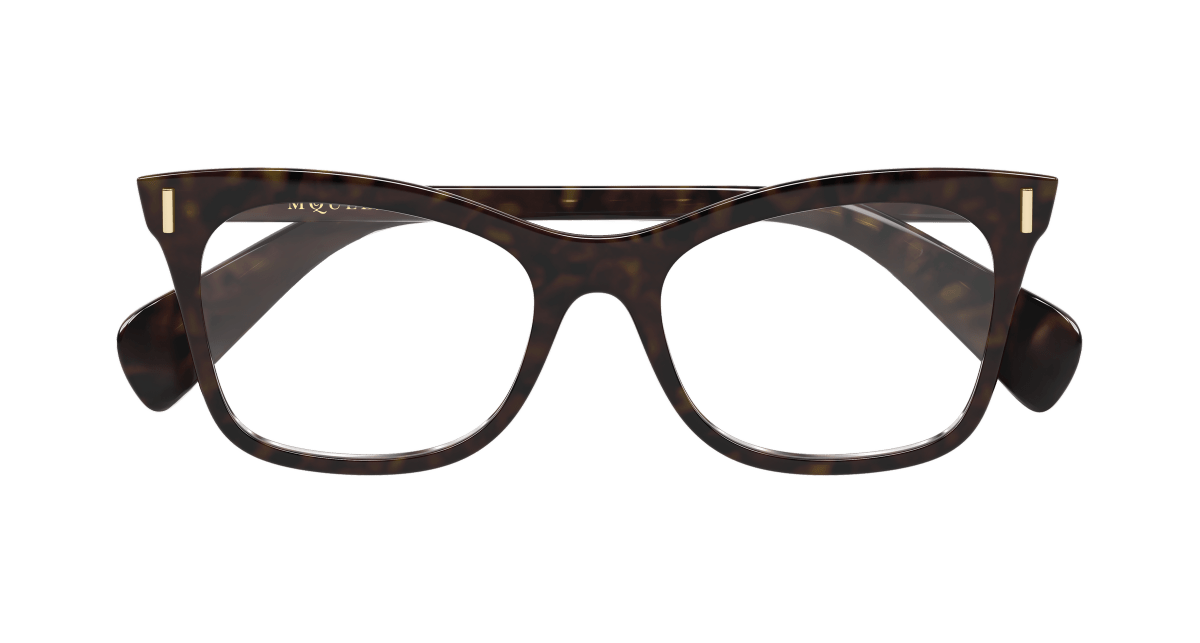 Alexander McQueen AM0552O Havana 889652641201