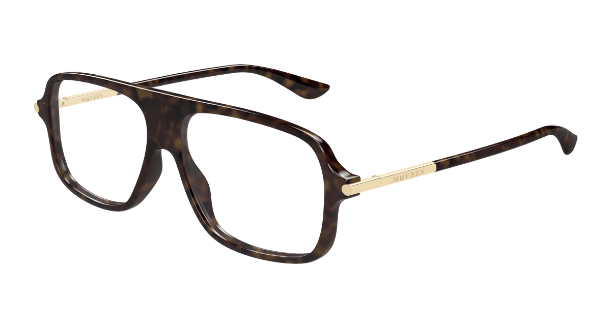 Alexander McQueen AM0555O Havana 889652641348