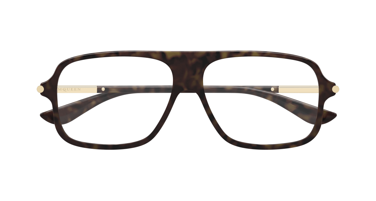 Alexander McQueen AM0555O Havana 889652641348