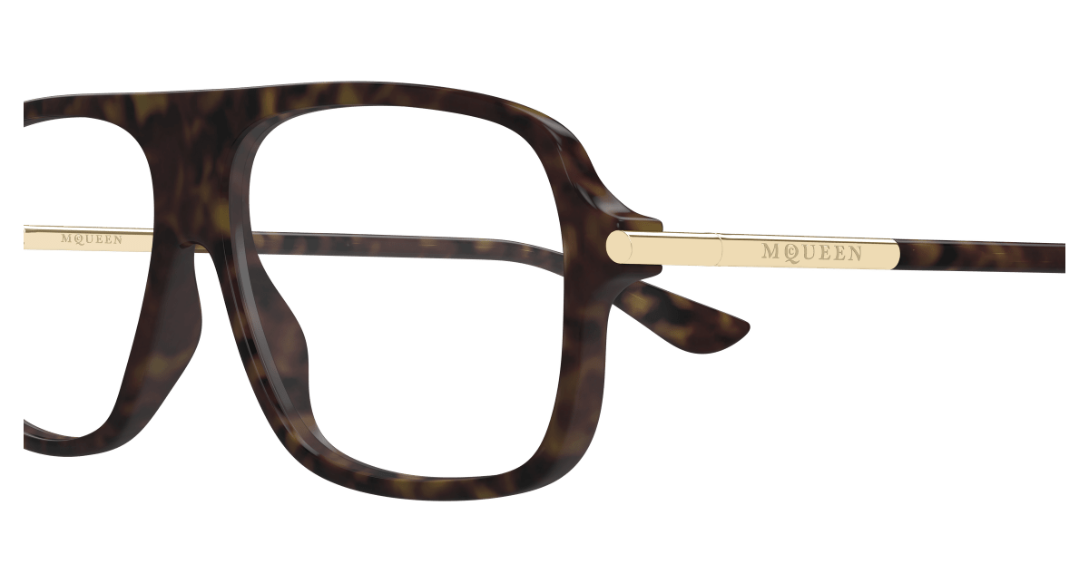 Alexander McQueen AM0555O Havana 889652641348
