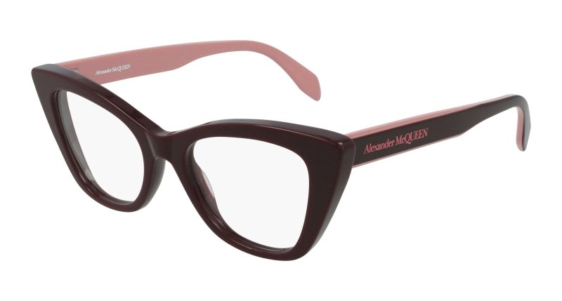 AM0305O - BURGUNDY - Alexander McQueen - Alexander McQueen - BURGUNDY - Ardor Eyewear 889652332291