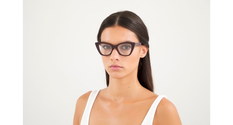 AM0305O - BURGUNDY - Alexander McQueen - Alexander McQueen - BURGUNDY - Ardor Eyewear 889652332291