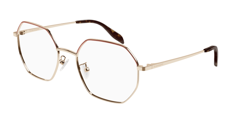 AM0338O - GOLD - Alexander McQueen - Alexander McQueen - GOLD - Ardor Eyewear 889652434452